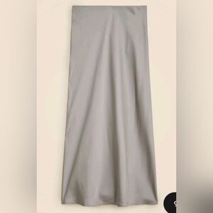 J. Crew Classic Black Midi Slip Skirt